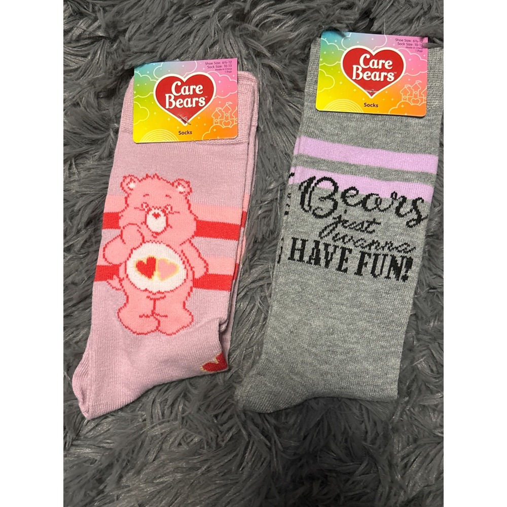 Care bears socks‎ (two pairs) nwt